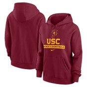 USC Trojans Women's Nike Cardinal Women's Basketball Club Fleece Pullover Hoodie